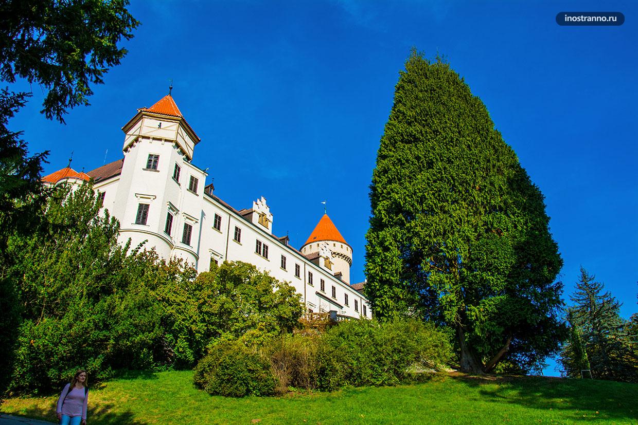 Замок в Чехии с красивой территорией