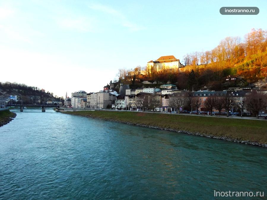 фото реки Зальцах в Зальцбурге