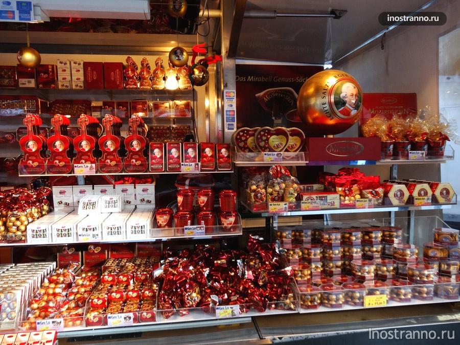 конфеты Моцарт в Австрии