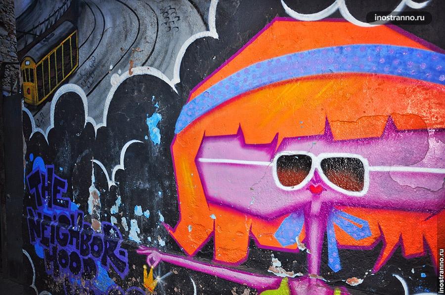 Графити стрит арт Рио-де-жанейро