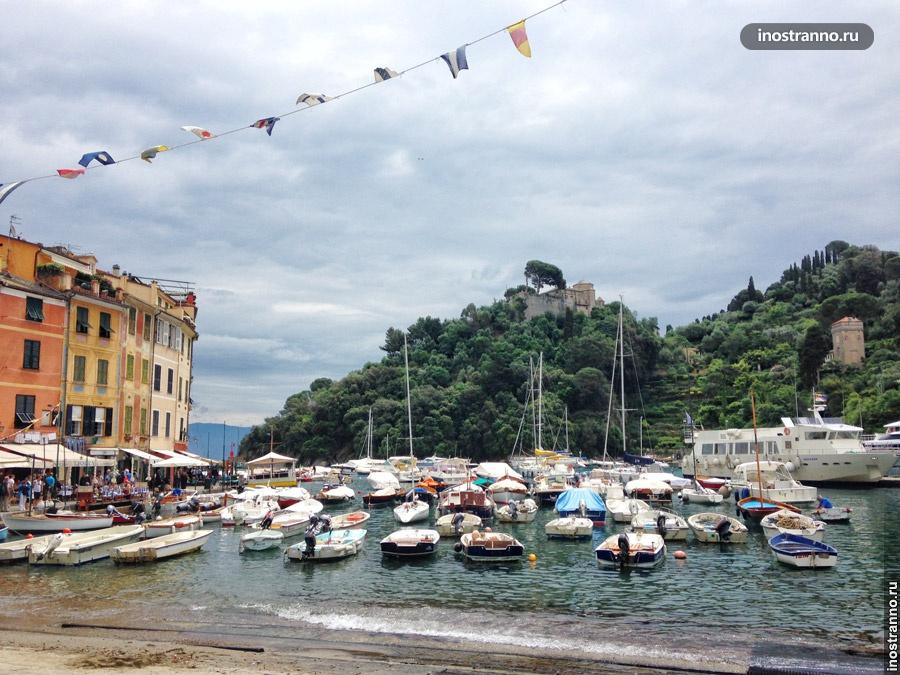 Портофино; живописная гавань 10 Бухта Портофино