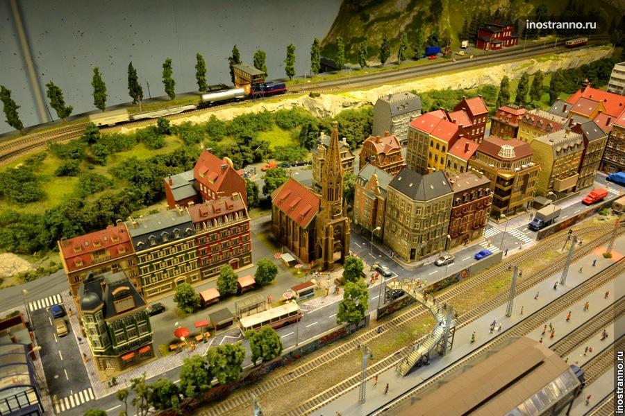 Железнодорожный музей в миниатюре в Праге
