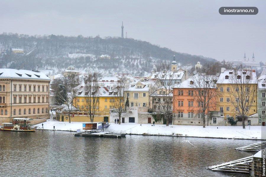 Прага Зимой Фото