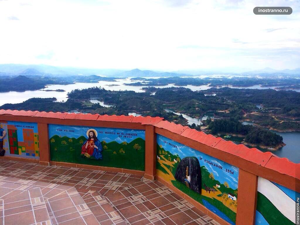 Озеро в Гуатапе, Колумбия
