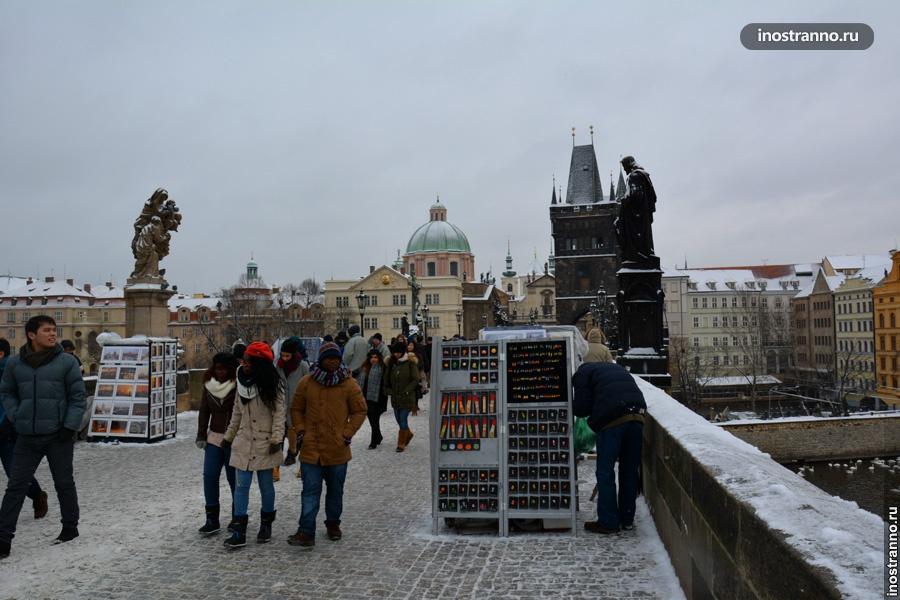 Карлов мост зимой
