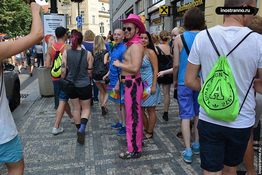 Гей-парад в Праге, ковбой