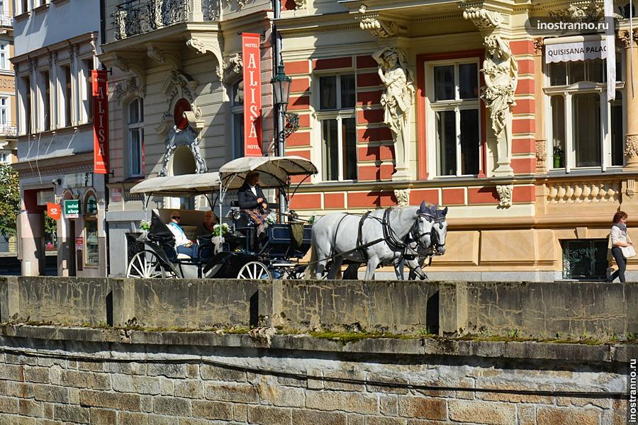 Прогулка на карете в Чехии
