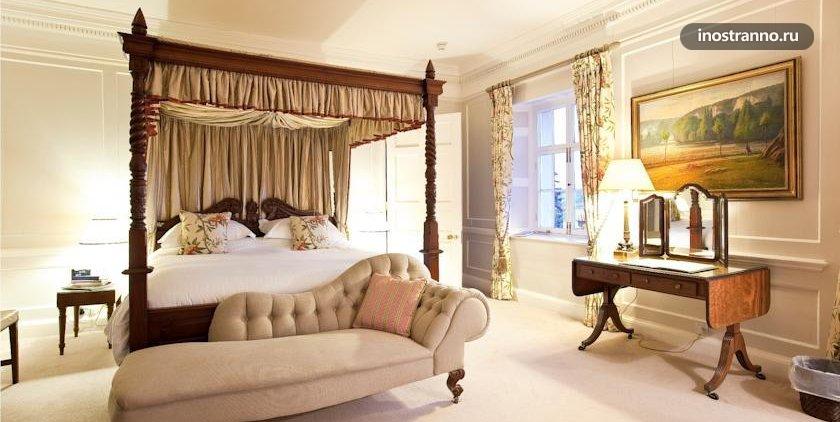 Номер в отеле замке Pentillie Castle and Estate