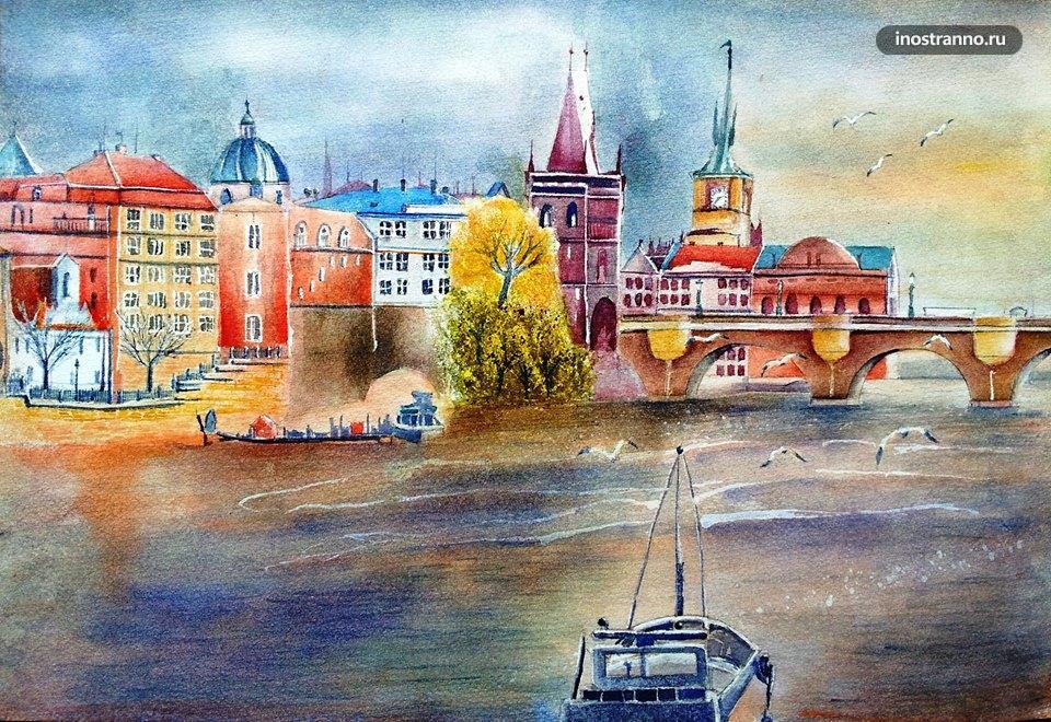 Прага и река Влтава