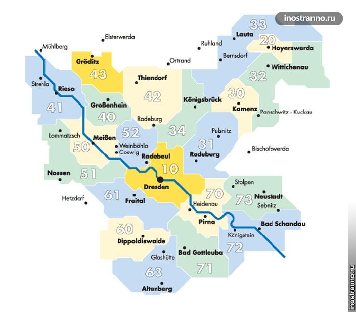 Дрезден транспорт тарифные зоны