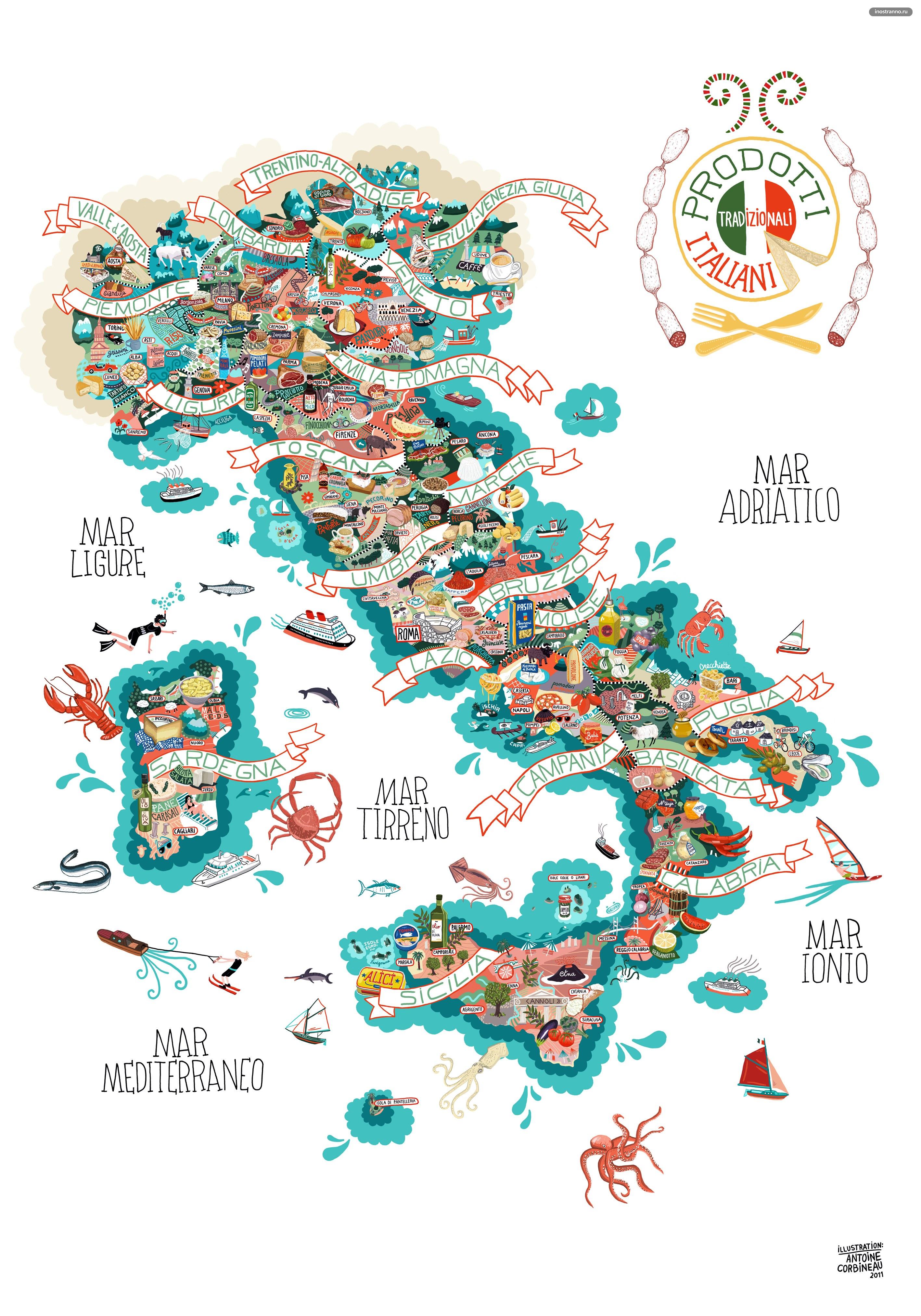 Кулинария карта. Достопримечательности Италии на карте. Карта Италии туристическая. Туристическая карта Италии с достопримечательностями. Туристическеаякарта Италии.