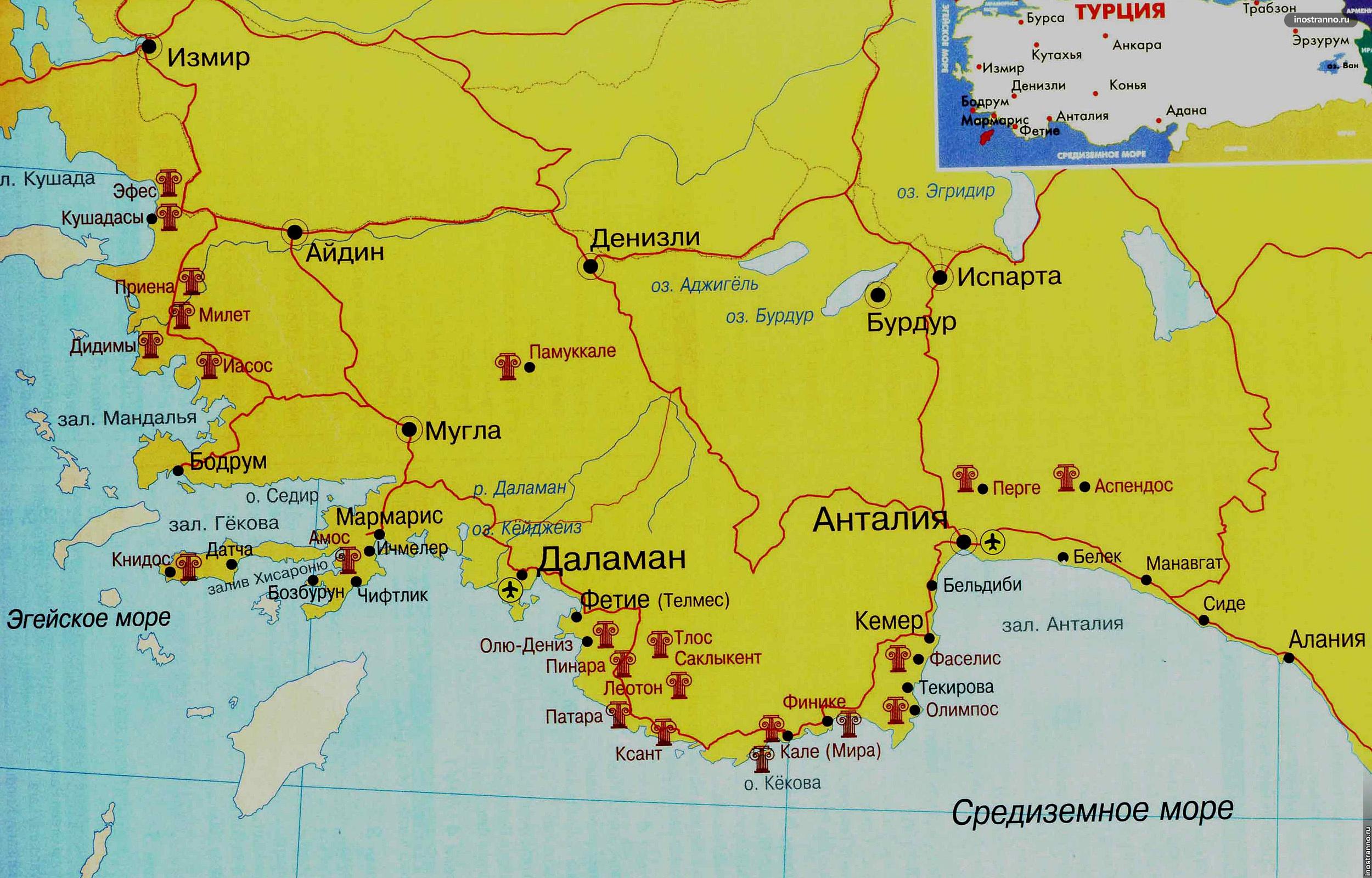Turkish Riviera Map ?x47216