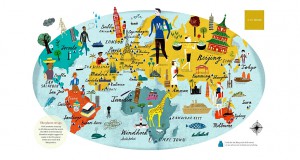 Карты с достопримечательностями стран мира