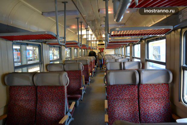 Поезд электричка Прага Кладно