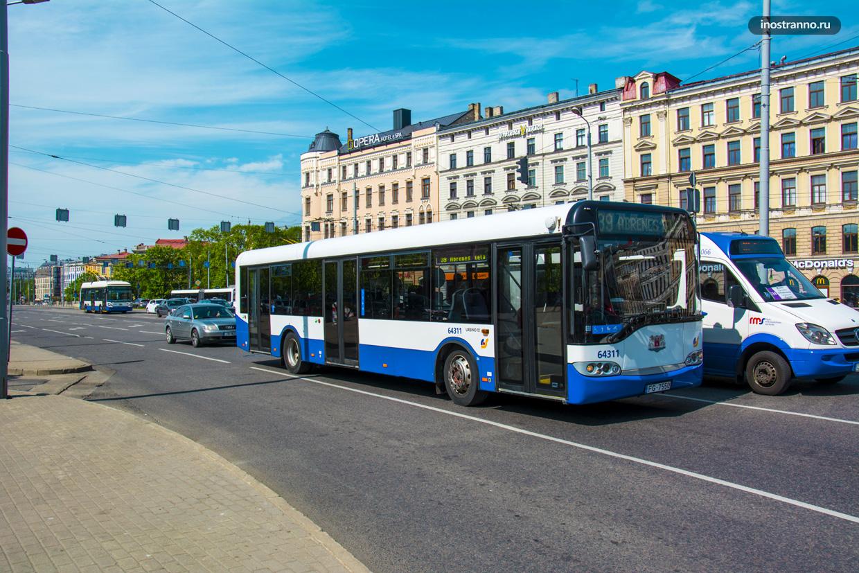 Автобус в Риге, общественный транспорт