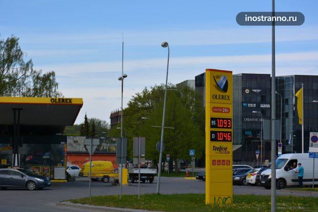 Цены на бензин в Таллине