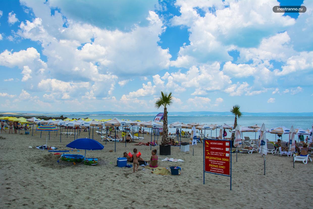 Северный пляж в Поморие, Болгария