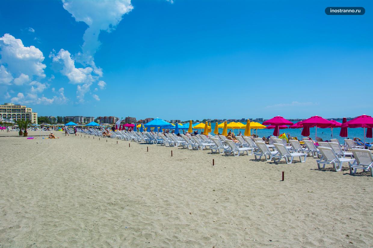 Южный пляж в Поморие, Болгария