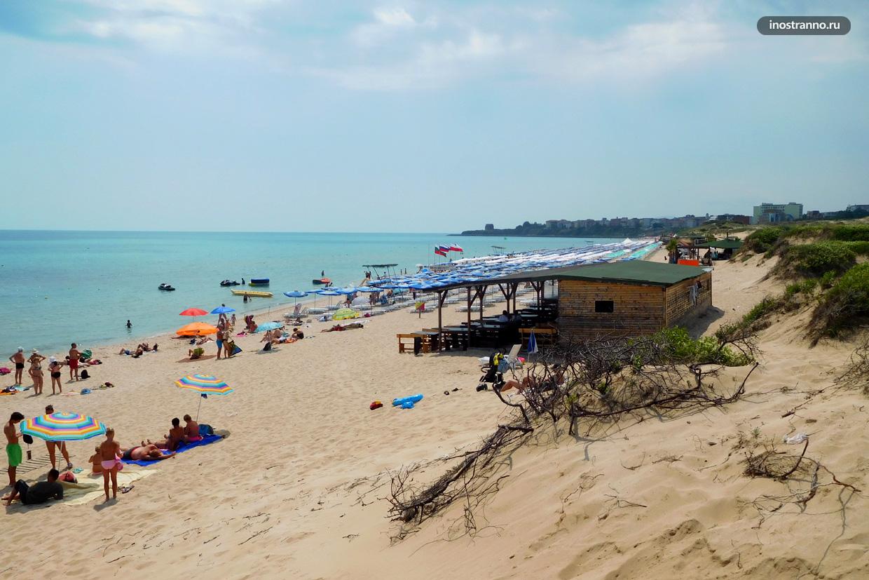 Северный пляж в Приморско, Болгария
