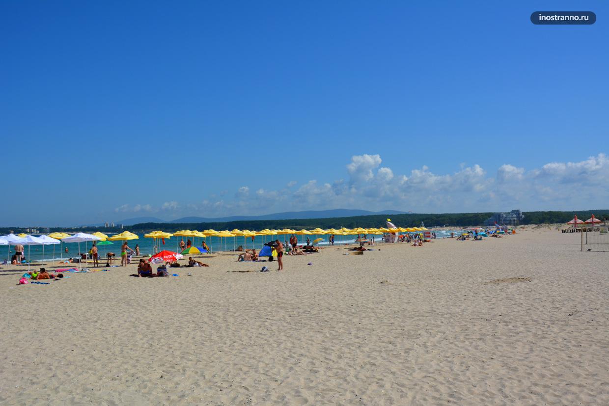 Южный пляж в Приморско, Болгария