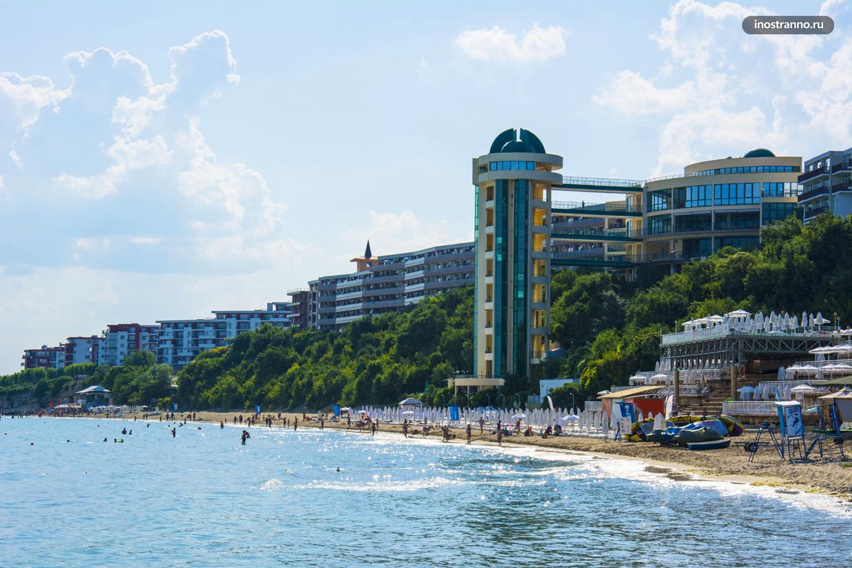 Пляж комплекса Робинзон в Елените, Болгария