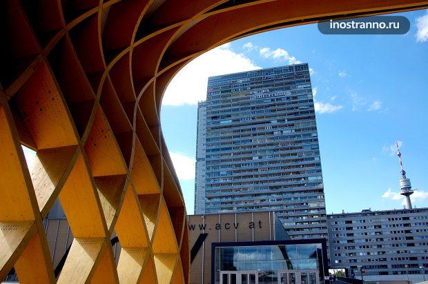 Дунайская башня в Вене лучшая смотровая площадка