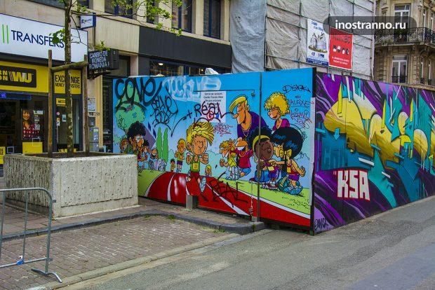 Спорт Граффити в Брюсселе