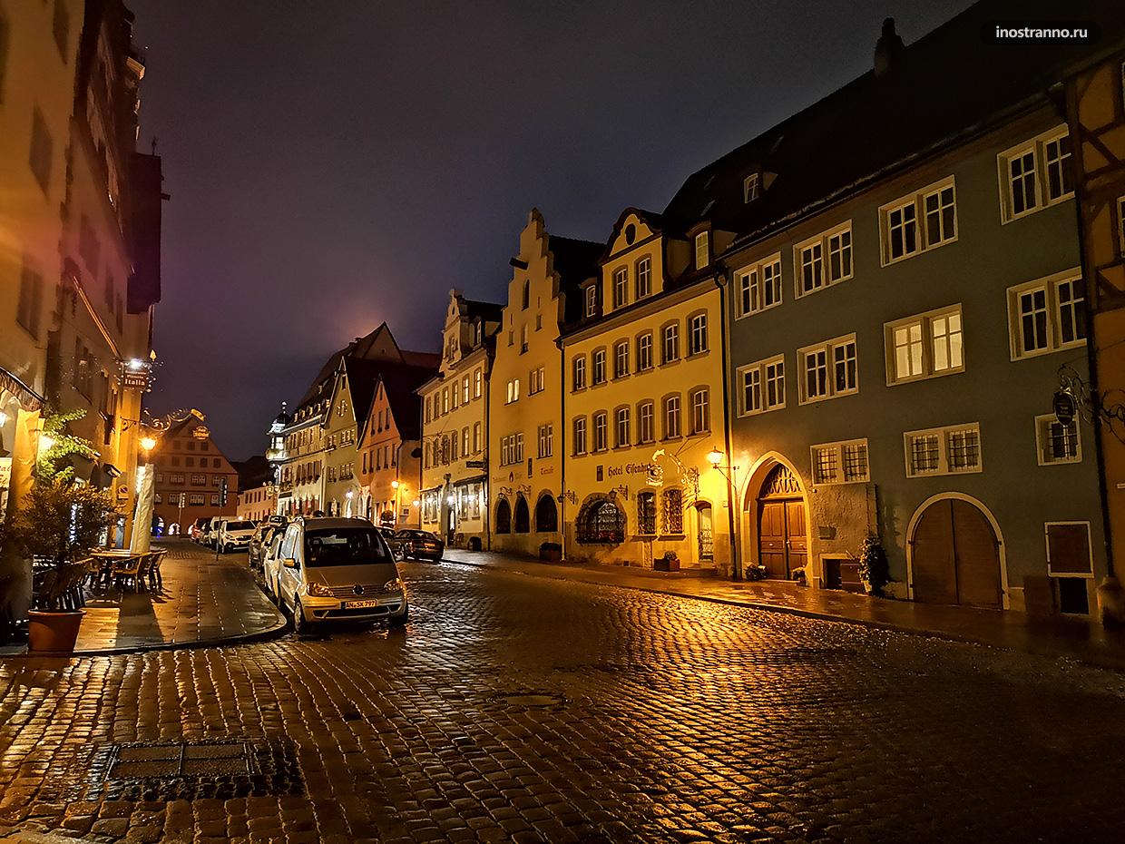 Ротенбург-на-Таубере ночное фото