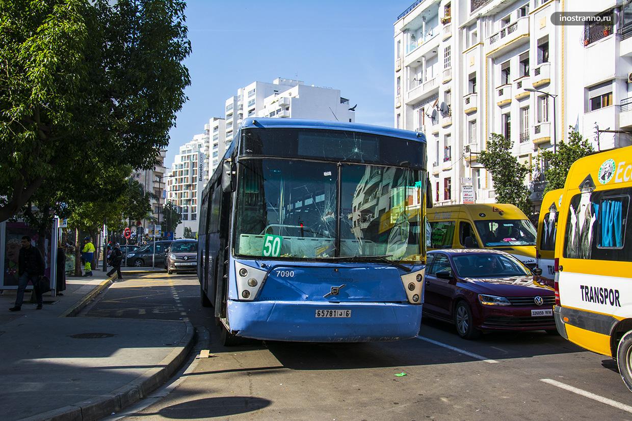 Автобус и общественный транспорт в Касабланке