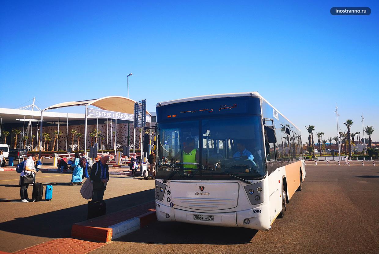 Аэропорт Марракеша автобус как добраться в город