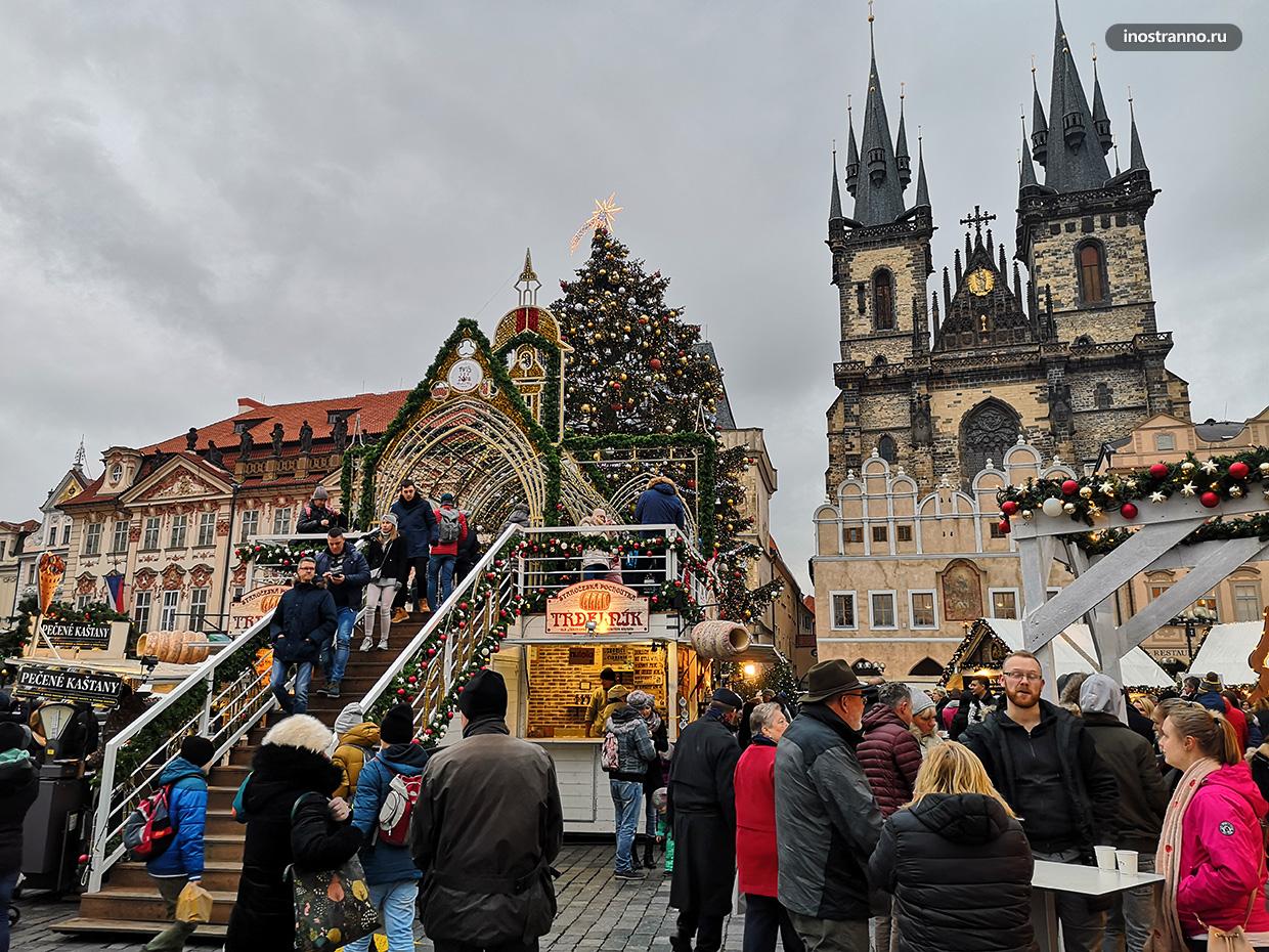 Прага в декабре рождественский рынок
