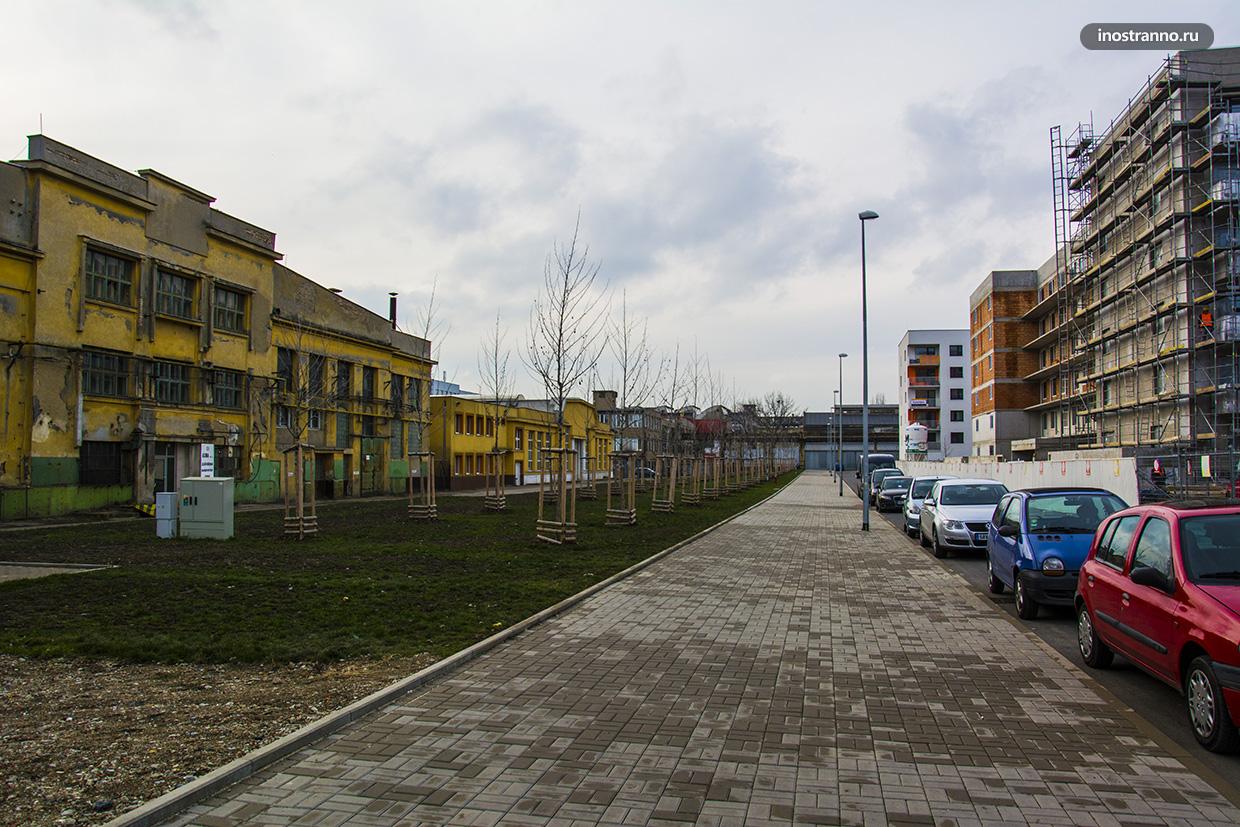 Район новостройки в Праге