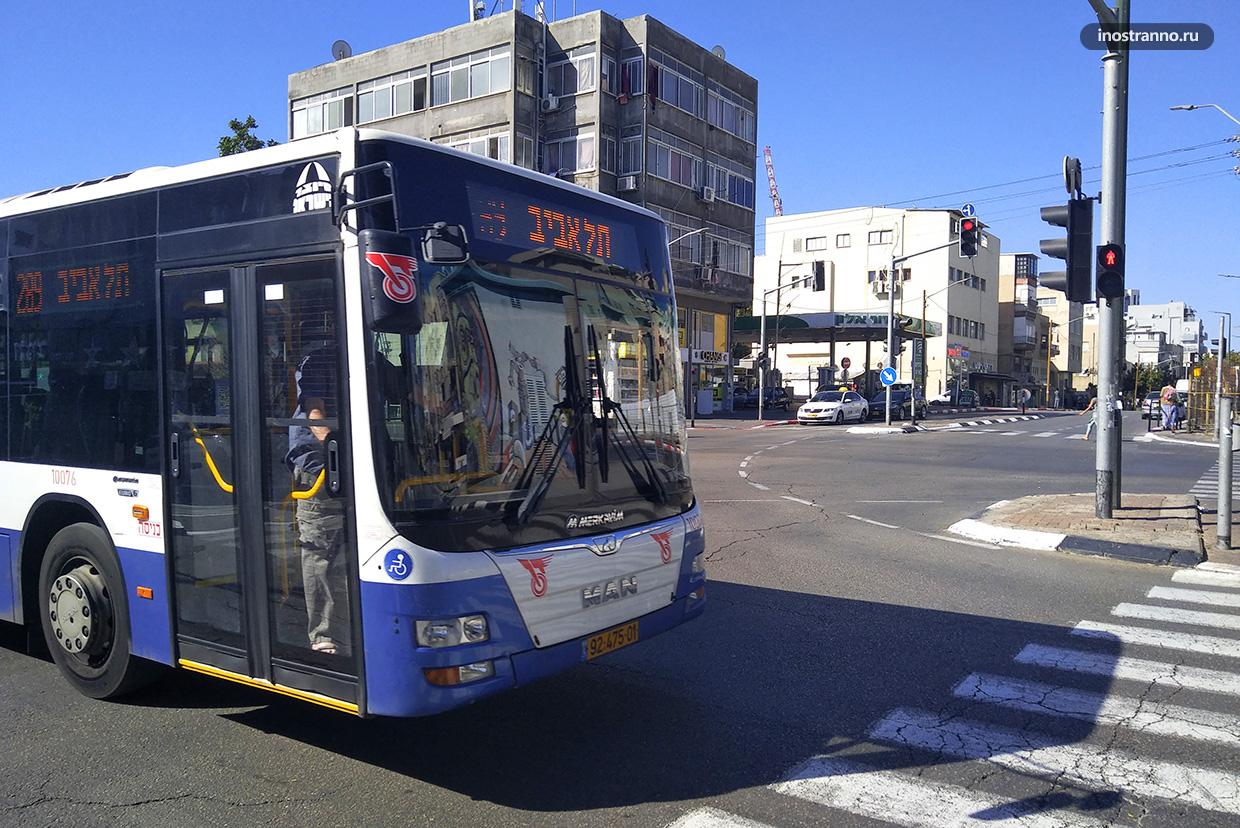 Автобус в Тель Авиве из аэропорта