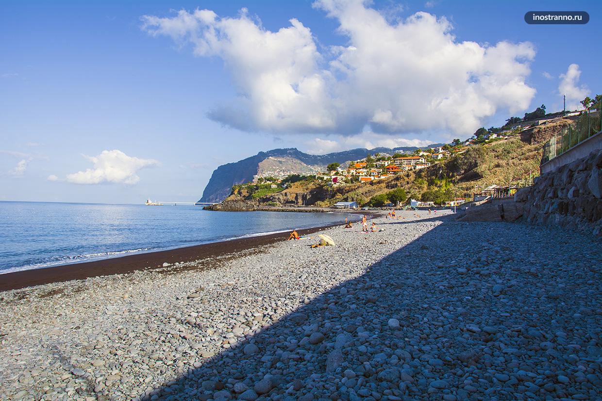 Praia Formosa самый большой пляж на Мадейре в Фуншале