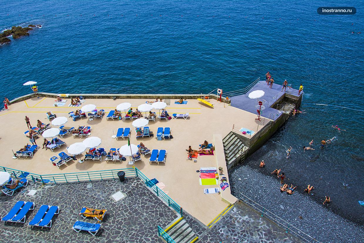 Praia da Barreirinha где покупаться в Фуншале на Мадейре