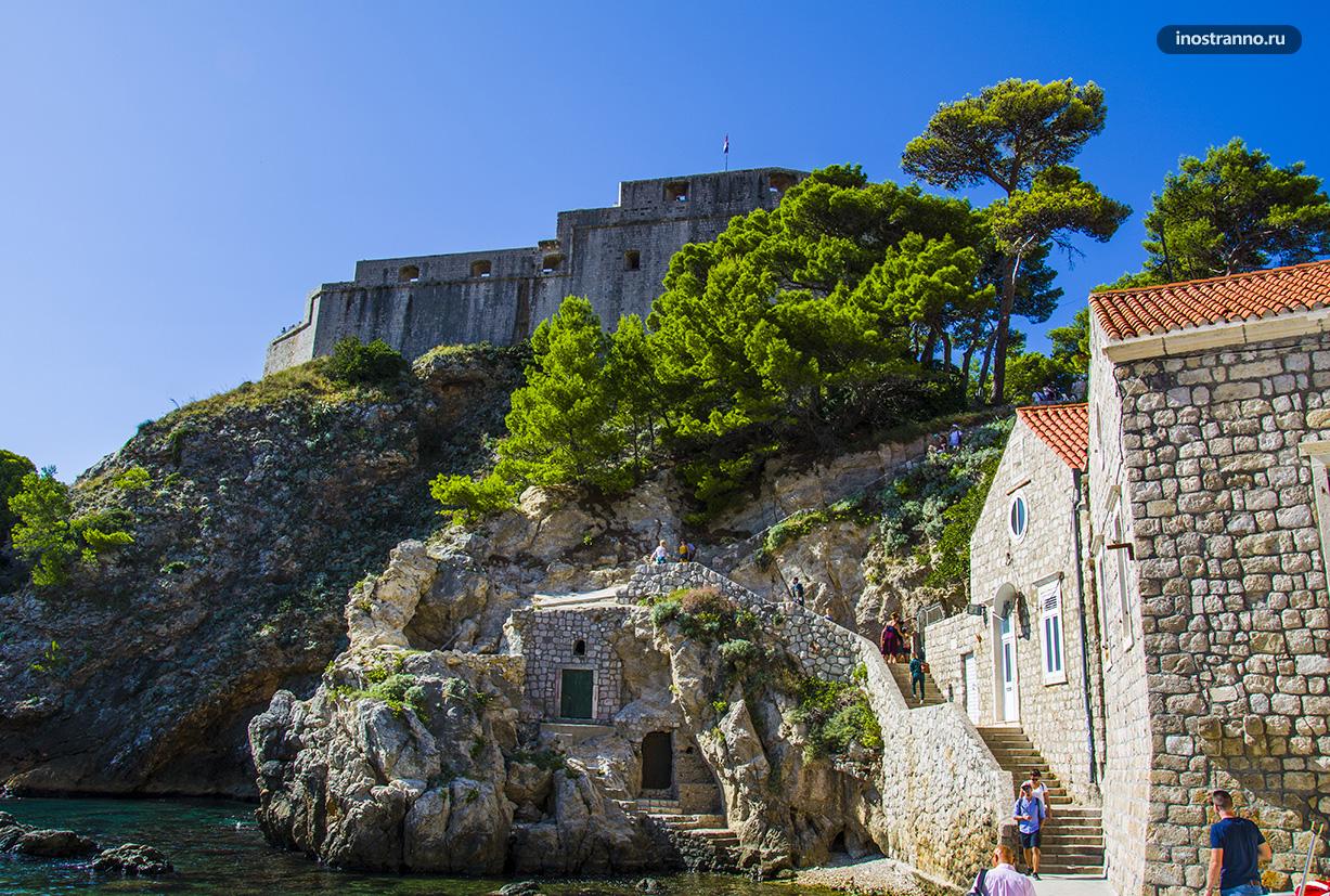 Форт Ловриенац крепость в Дубровнике