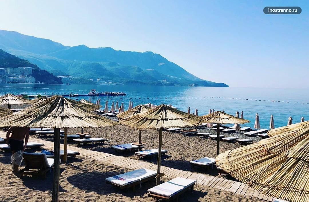 Бечичи пляж и курорт в Черногории на Адриатическом море