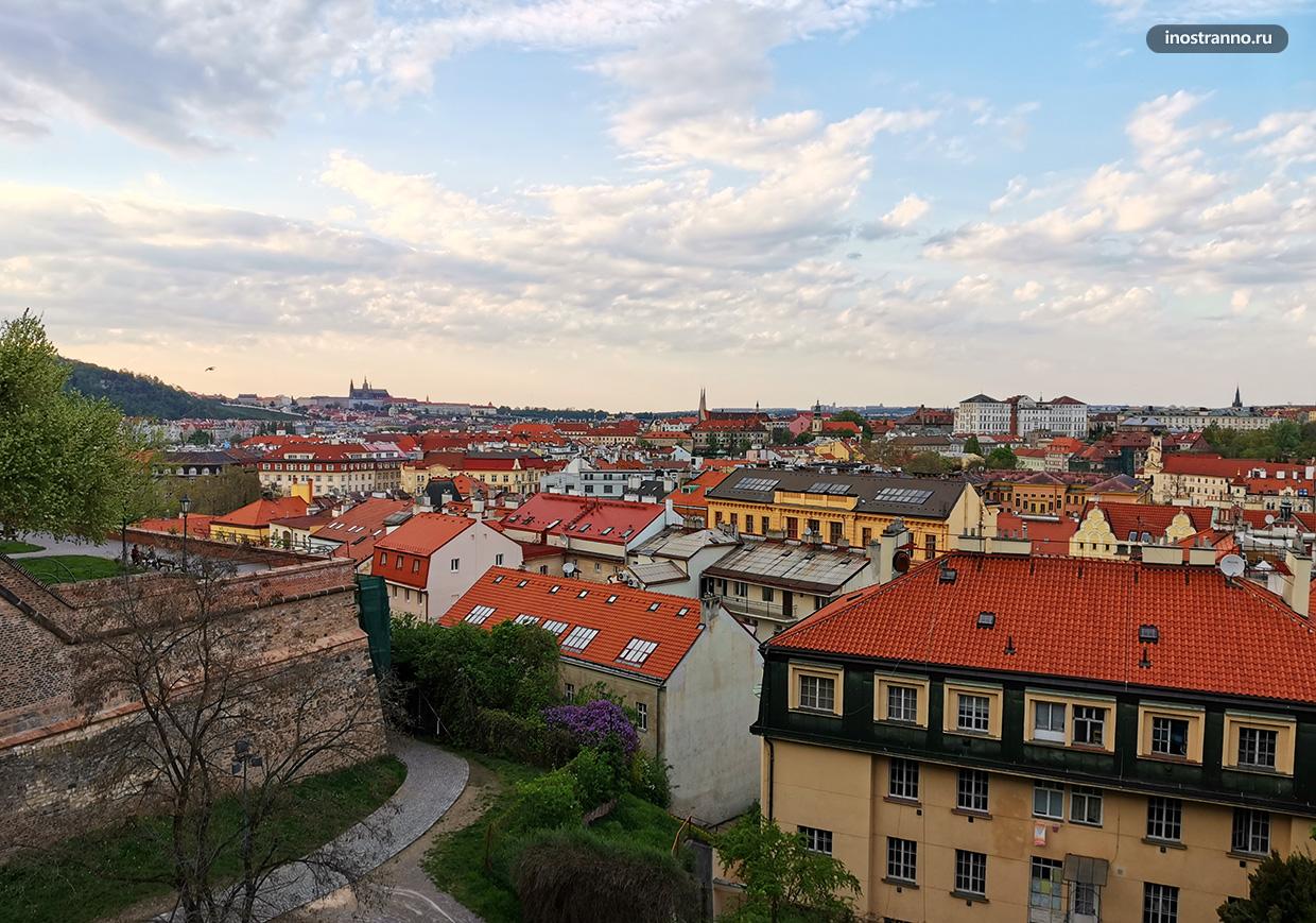 Смотровая площадка на Вышеграде в Праге