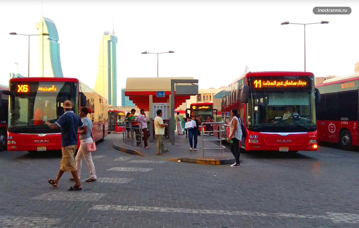Городской автобус в Манаме и Бахрейне
