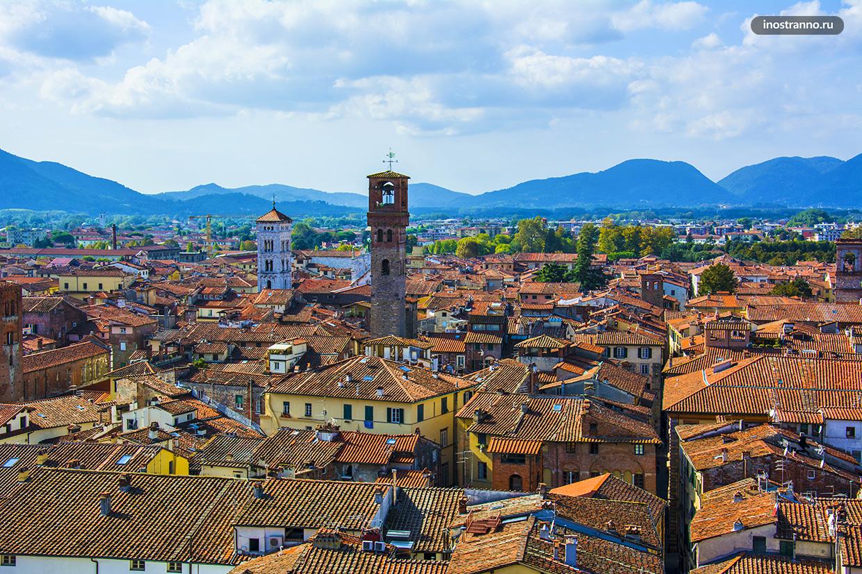Красивая панорама итальянской Лукки