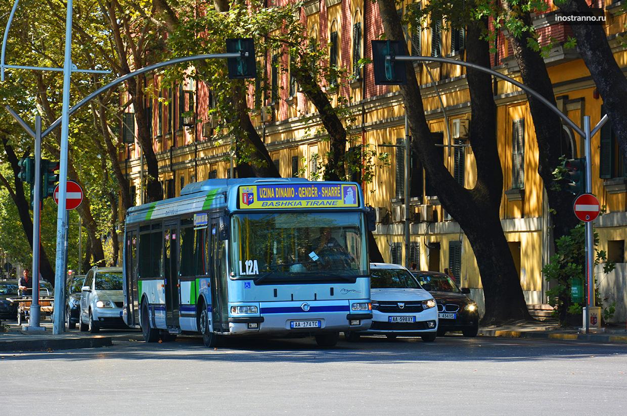 Автобус в Тиране до аэропорта