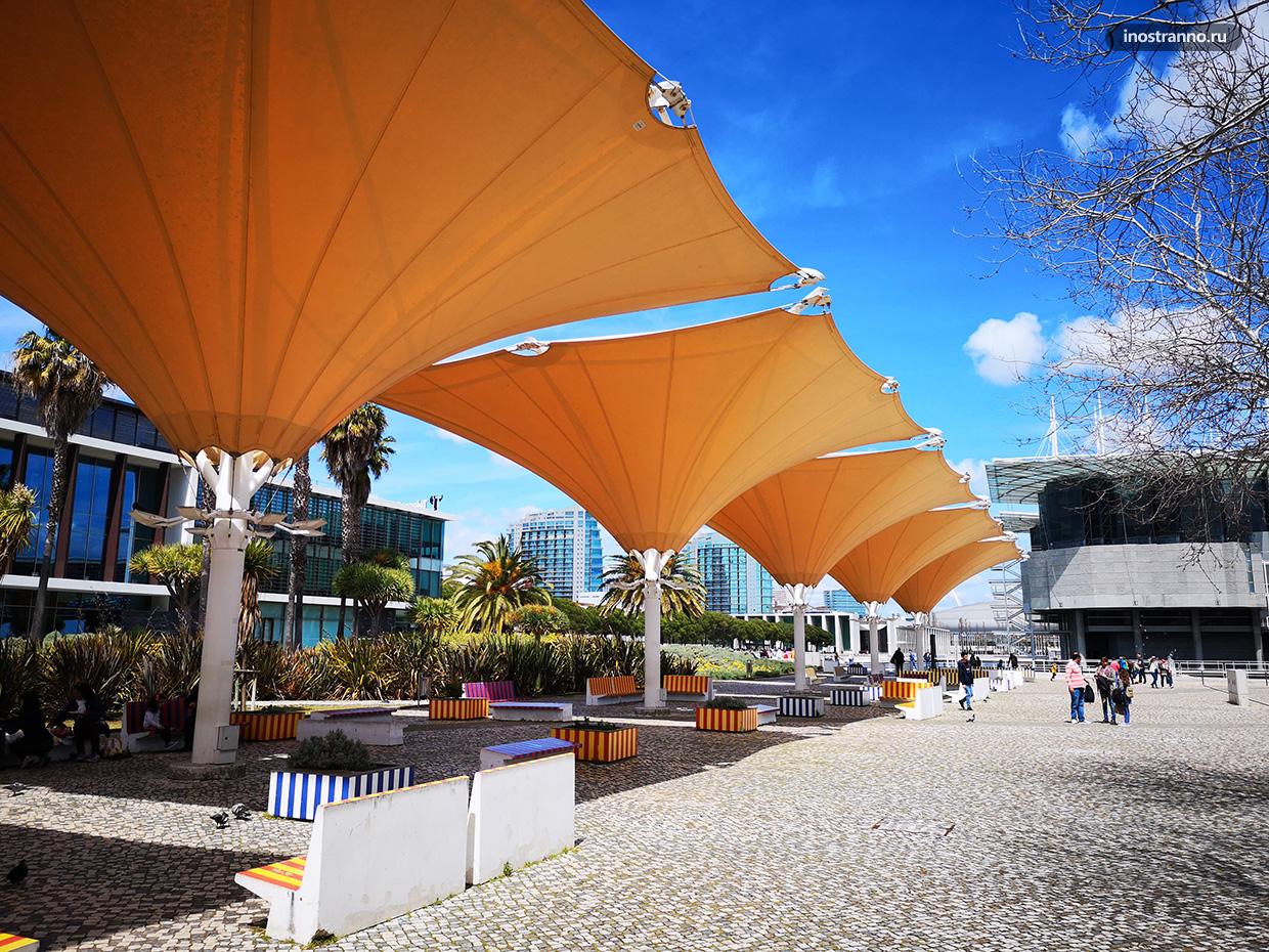 Развитая инфраструктура современного района в Лиссабоне