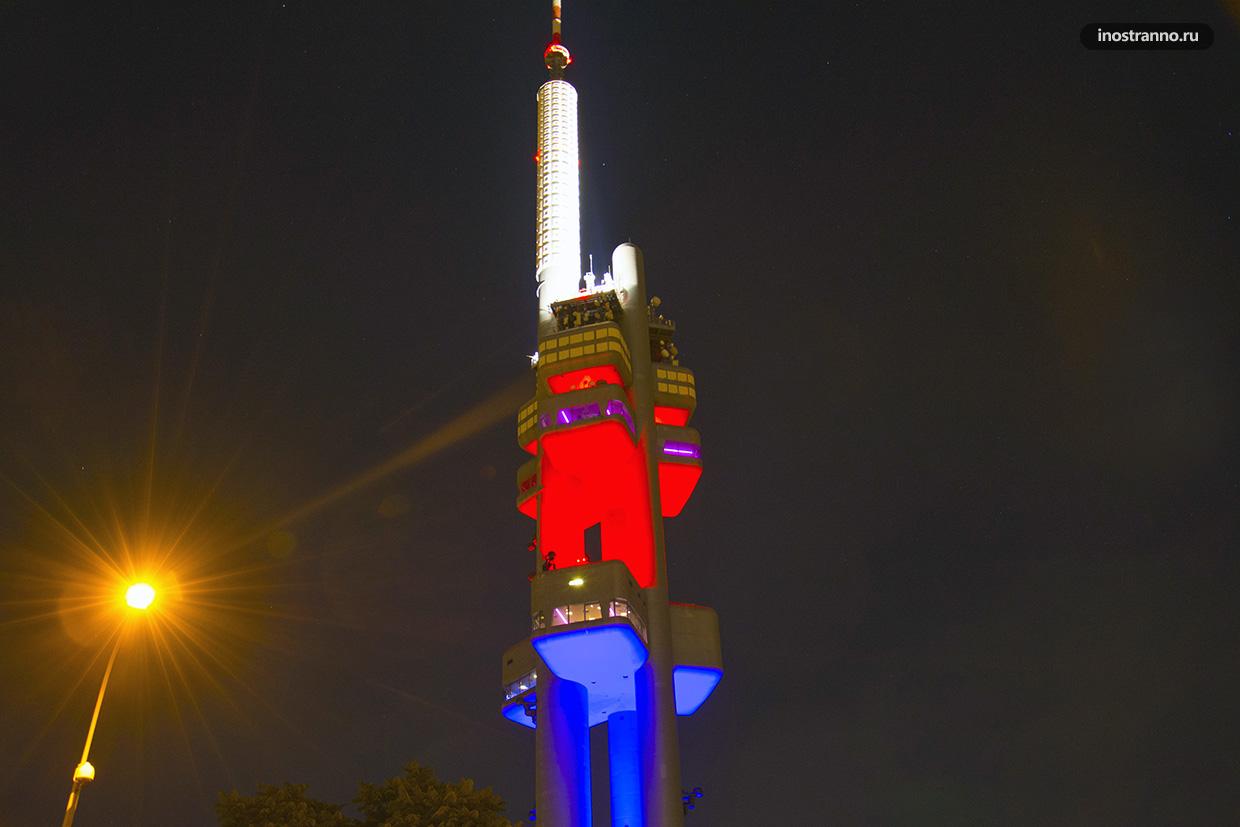 Жижковская Телевизионная башня в Праге