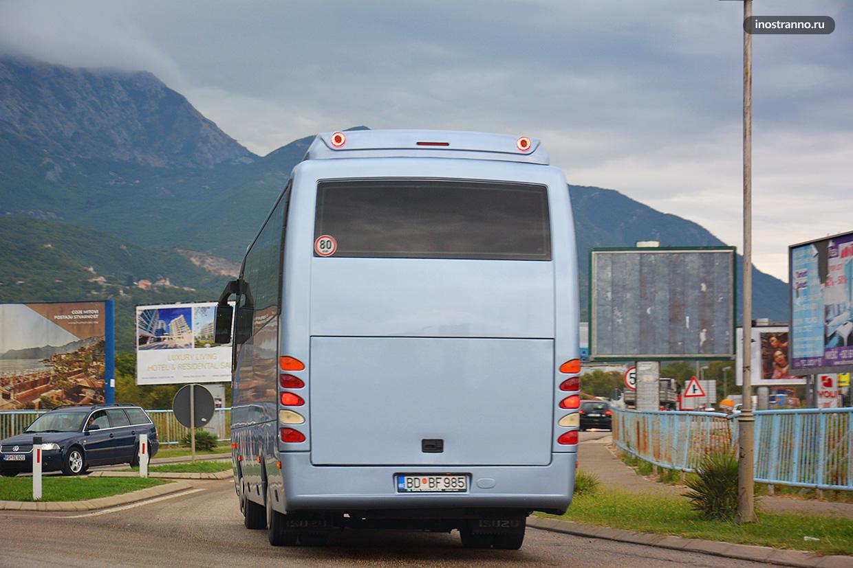Тиват и Котор автовокзалы междугородние автобусы Черногории