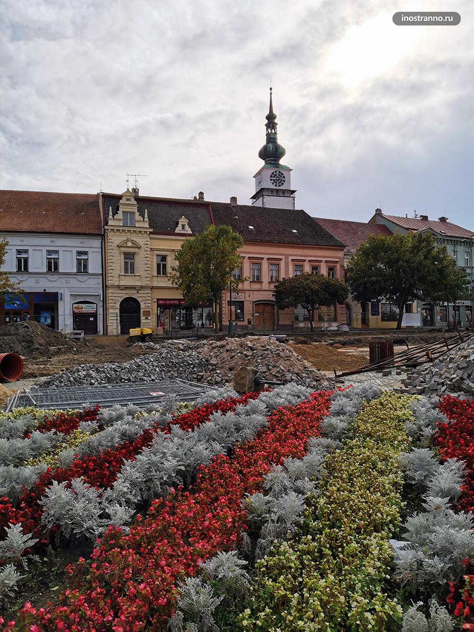 Центральная городская площадь в Тршебиче