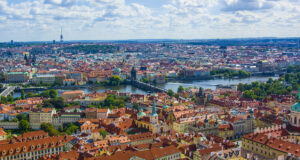 Фото Праги со смотровой башни Пражского града