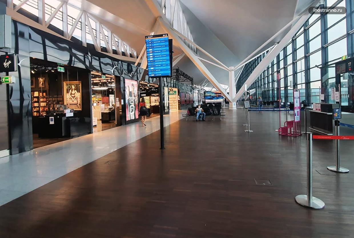  Аэропорт Гданьска терминал и услуги