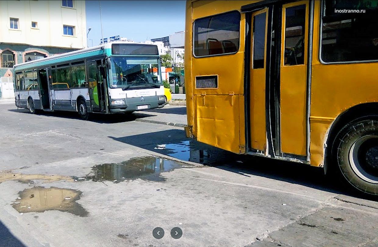 Автобус из аэропорта Туниса в центр