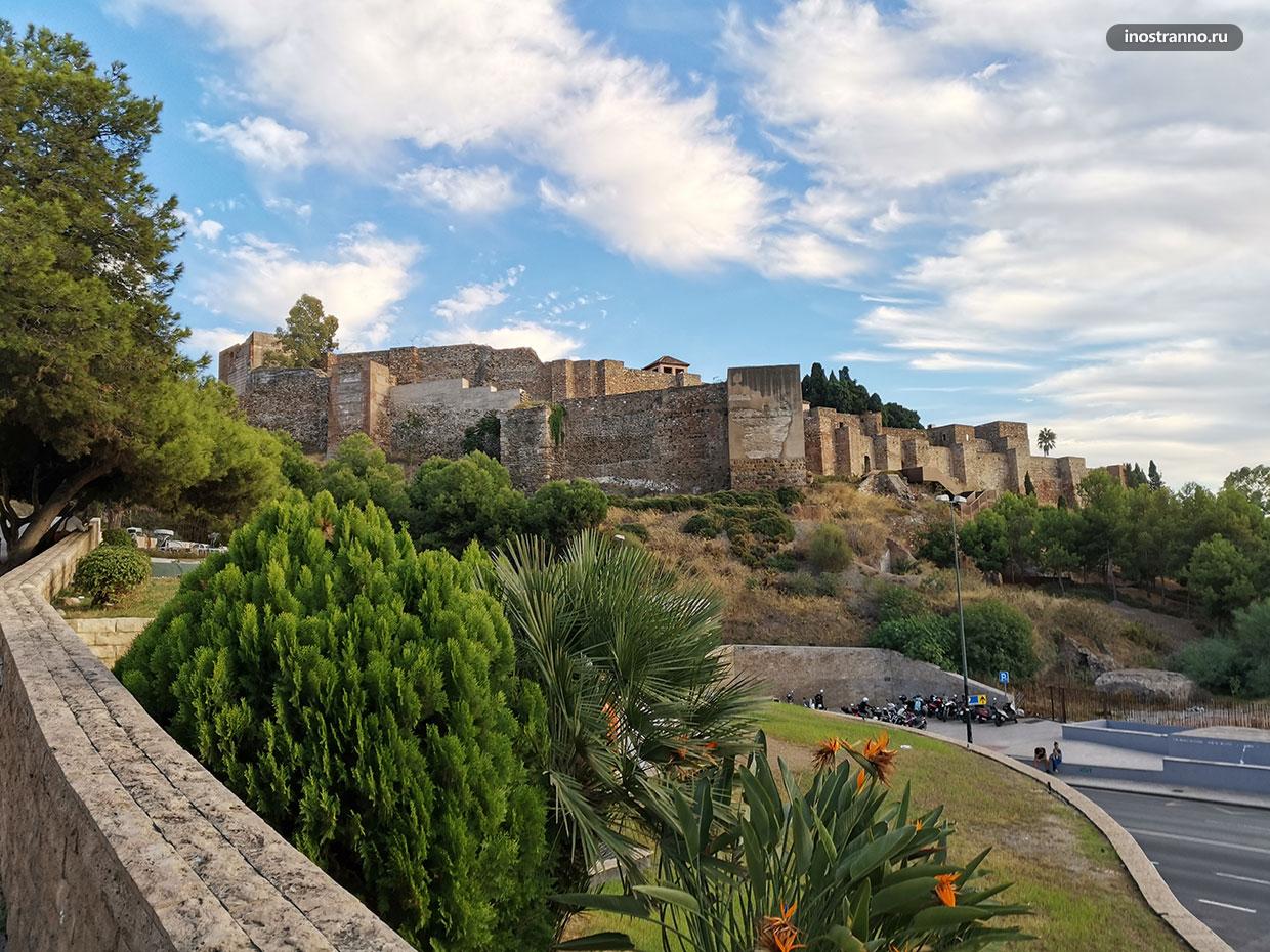 Крепость Малага на юге Испании