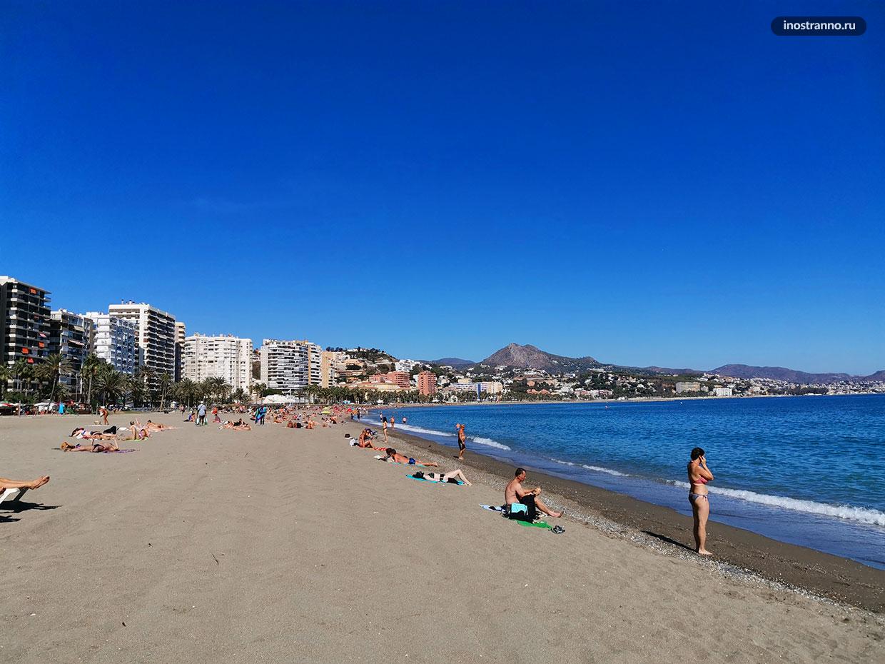 Городской пляж в Андалусии